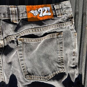 Men's baggy tapered grey jeans 1992